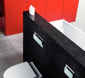 Bad-Design vom Feinsten: WC-Betätigungsplatten aus Edelstahl oder Glas