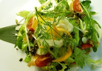 Постный салат из овощей, постная еда
